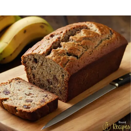 Moist banana bread recipe with oil, showing tender crumb and golden crust