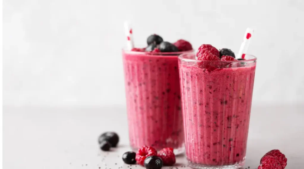 made with cottage cheese and berries