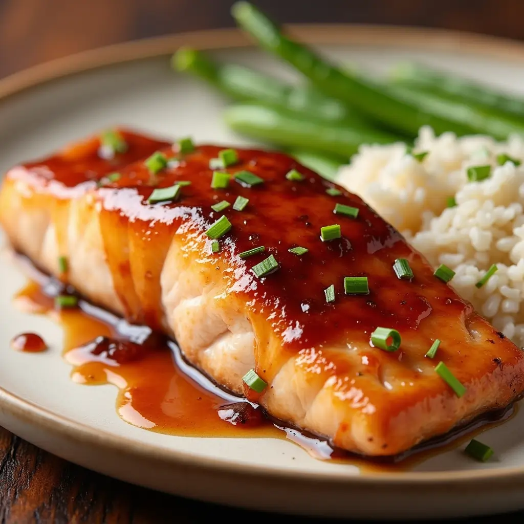 teriyaki salmon dish