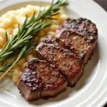 Venison Backstrap with Rosemary and Garlic